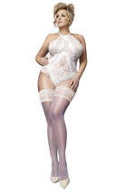 Ballerina 591 Ivory Hold Ups Plus - Lingerie - RubyV Lingerie