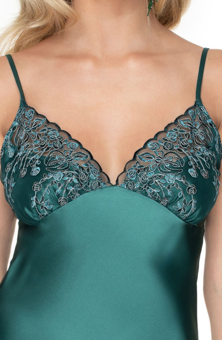 Emerald II Slip - Dark Green - Slip - RubyV Lingerie