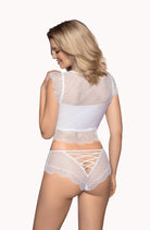 Erii Brief with Lace in White - Brief - RubyV Lingerie