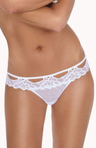 Falca Brief with Lace in White - Brief - RubyV Lingerie