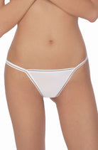 Fiona Thong in White - Thong - RubyV Lingerie