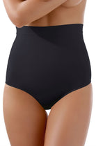 Firm Compression High Waist Shaping Brief - Nero (Black) - High Waist Brief - RubyV Lingerie