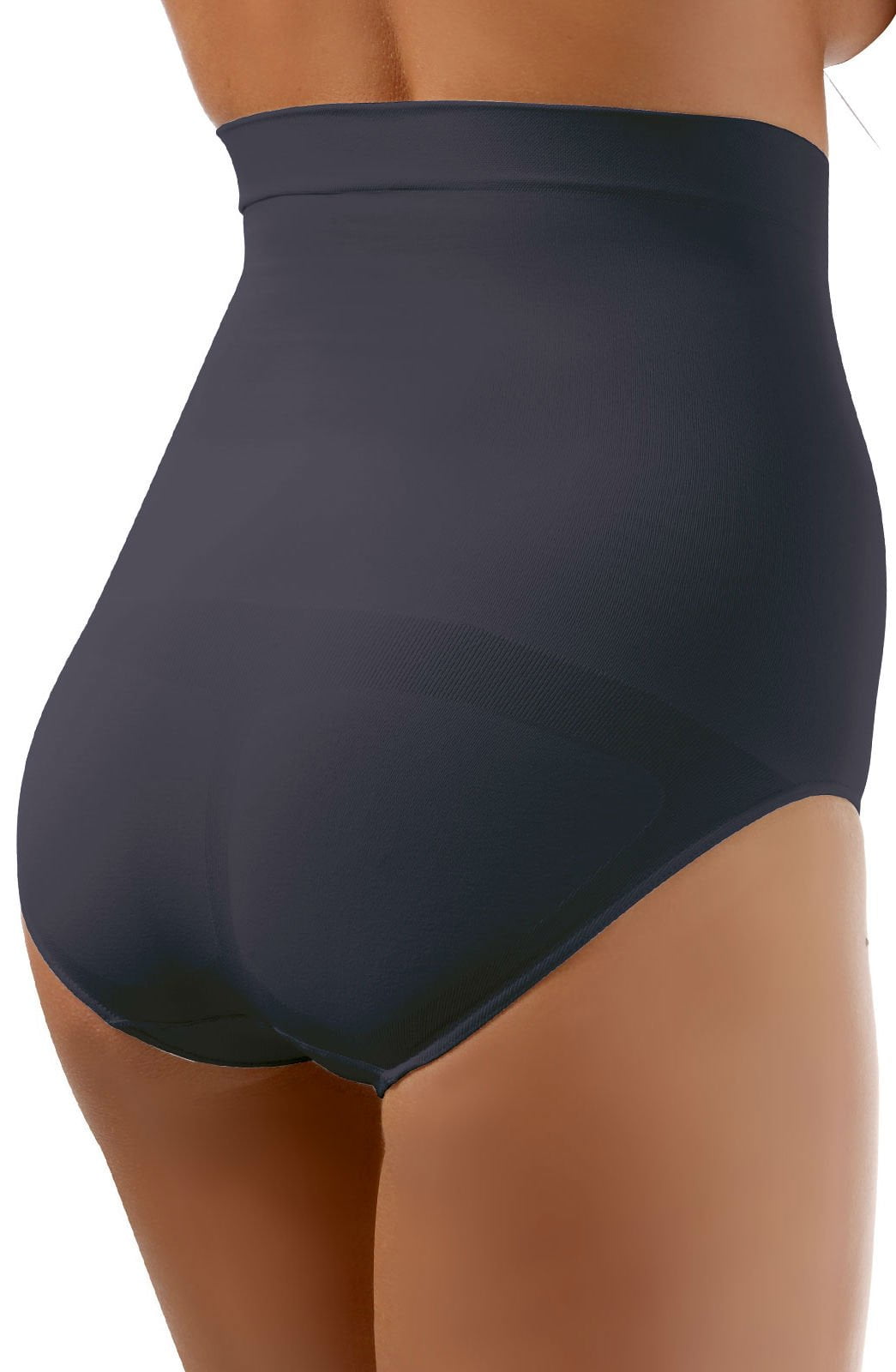 Firm Compression High Waist Shaping Brief - Nero (Black) - High Waist Brief - RubyV Lingerie