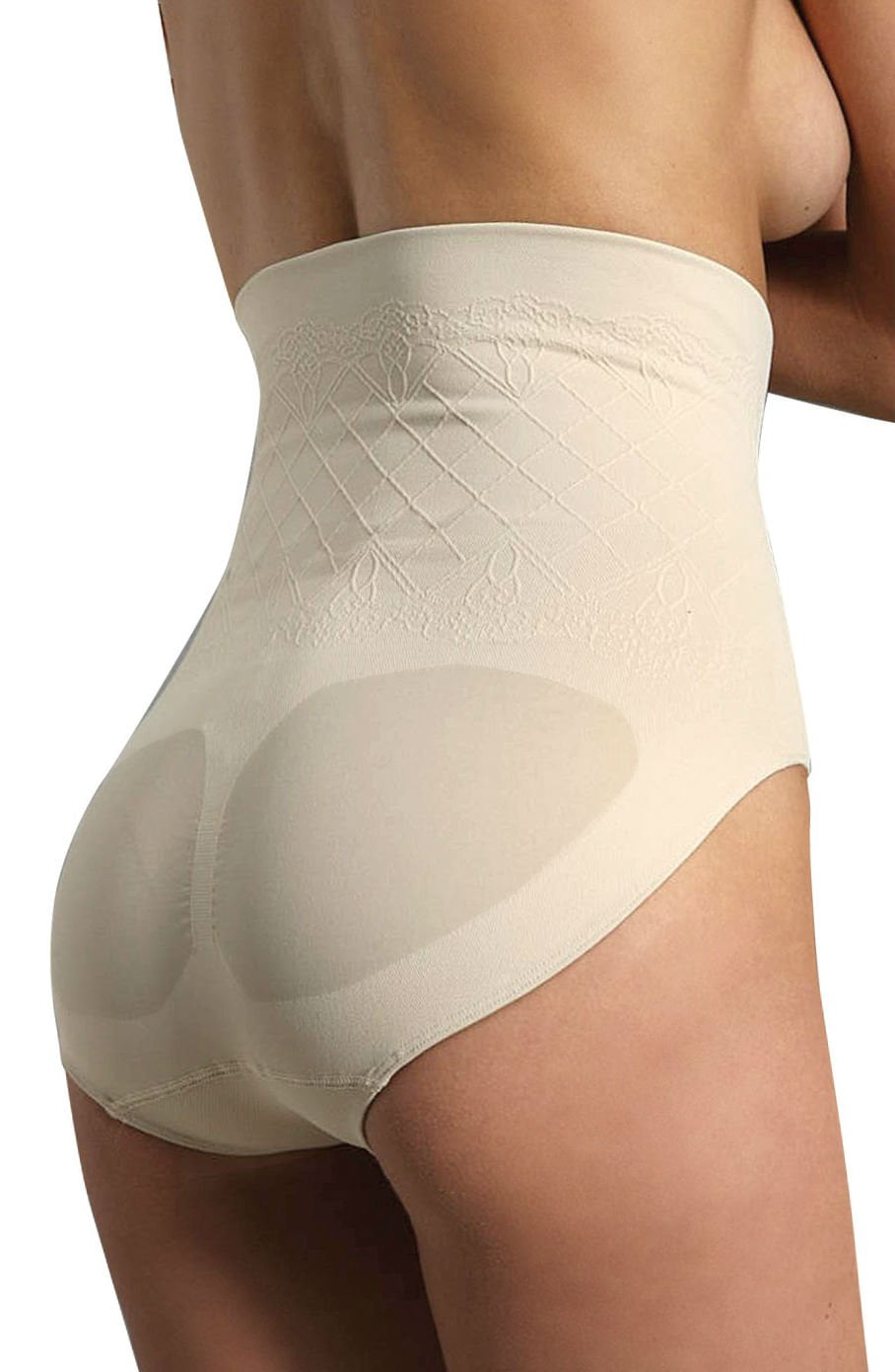 Firm Compression High Waist Shaping Brief - Skin - High Waist Brief - RubyV Lingerie