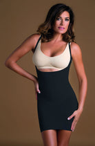 Firm Compression Shaping Open Bust Full Slip - Nero Black - Slip - RubyV Lingerie