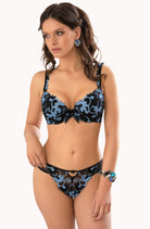 Florence Push-Up Bra in Blue - Push Up Bra - RubyV Lingerie