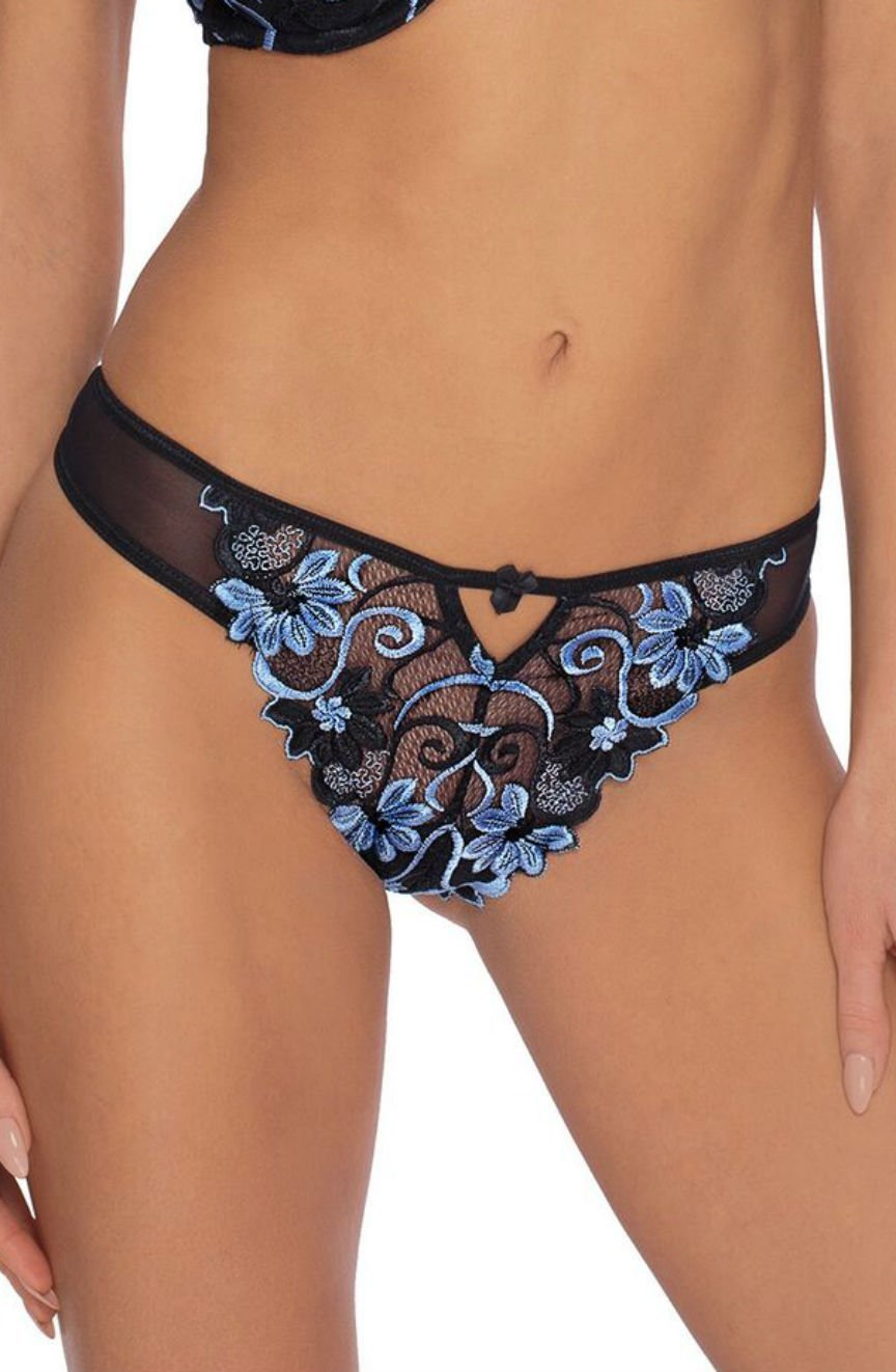 Florence Thong in Blue - Thong - RubyV Lingerie