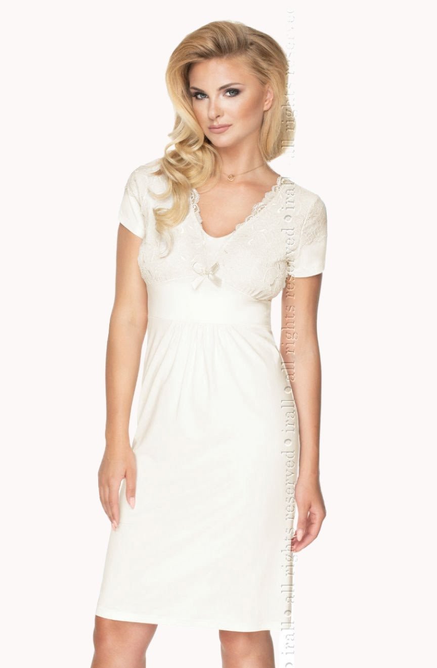 Gia Nightdress - Cream - Nightdress - RubyV Lingerie