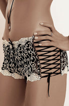 Ginewra Boy-Short in Black - Short - RubyV Lingerie