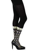 Happy Socks Print Tights - Black/Multi - 100 Denier - Print Tights - RubyV Lingerie