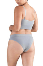 High Leg Brief - Storm Grey - Brief - RubyV Lingerie