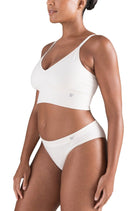 High Leg Brief - White Sand - Brief - RubyV Lingerie