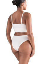 High Leg Brief - White Sand - Brief - RubyV Lingerie