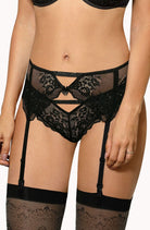 Kena Suspender Belt in Black - Suspender Belts - RubyV Lingerie