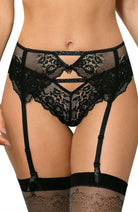 Kena Suspender Belt in Black - Suspender Belts - RubyV Lingerie