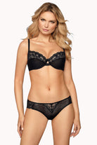 Lagerta Brief with Lace in Black - Brief - RubyV Lingerie