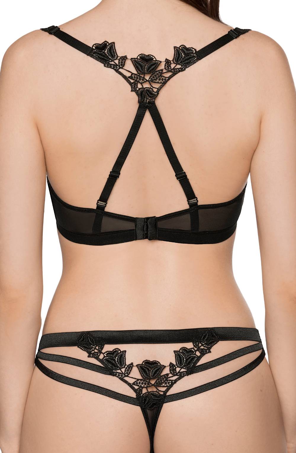 Lisbet Thong - Black - Thong - RubyV Lingerie