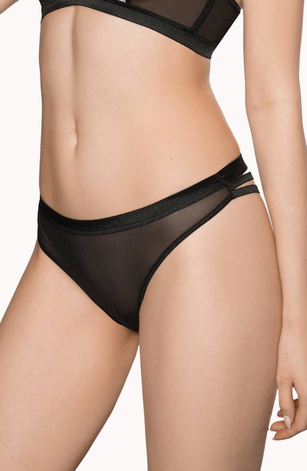 Lisbet Thong - Black - Thong - RubyV Lingerie