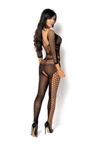 Lucelia Bodystocking - Black - Bodystocking - RubyV Lingerie