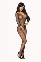 Martha Diamond Bodystocking - Black - Bodystocking - RubyV Lingerie