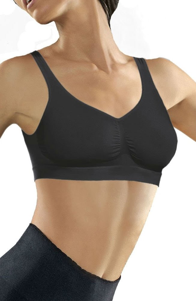 Medium Compression Bra - Nero (Black) - Bra - RubyV Lingerie