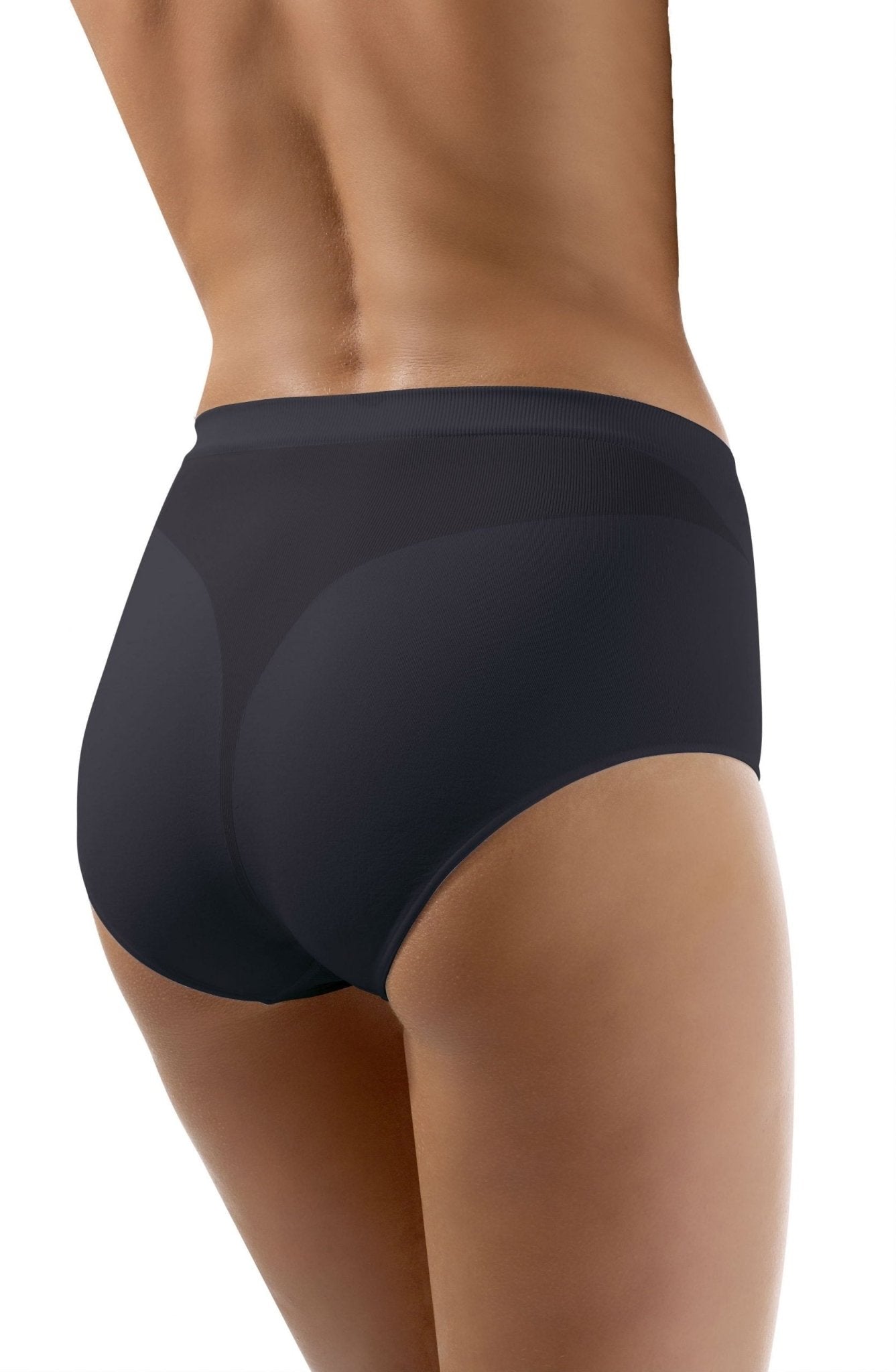 Moderate Compression Shaping Brief - Nero (Black) - Full Brief - RubyV Lingerie