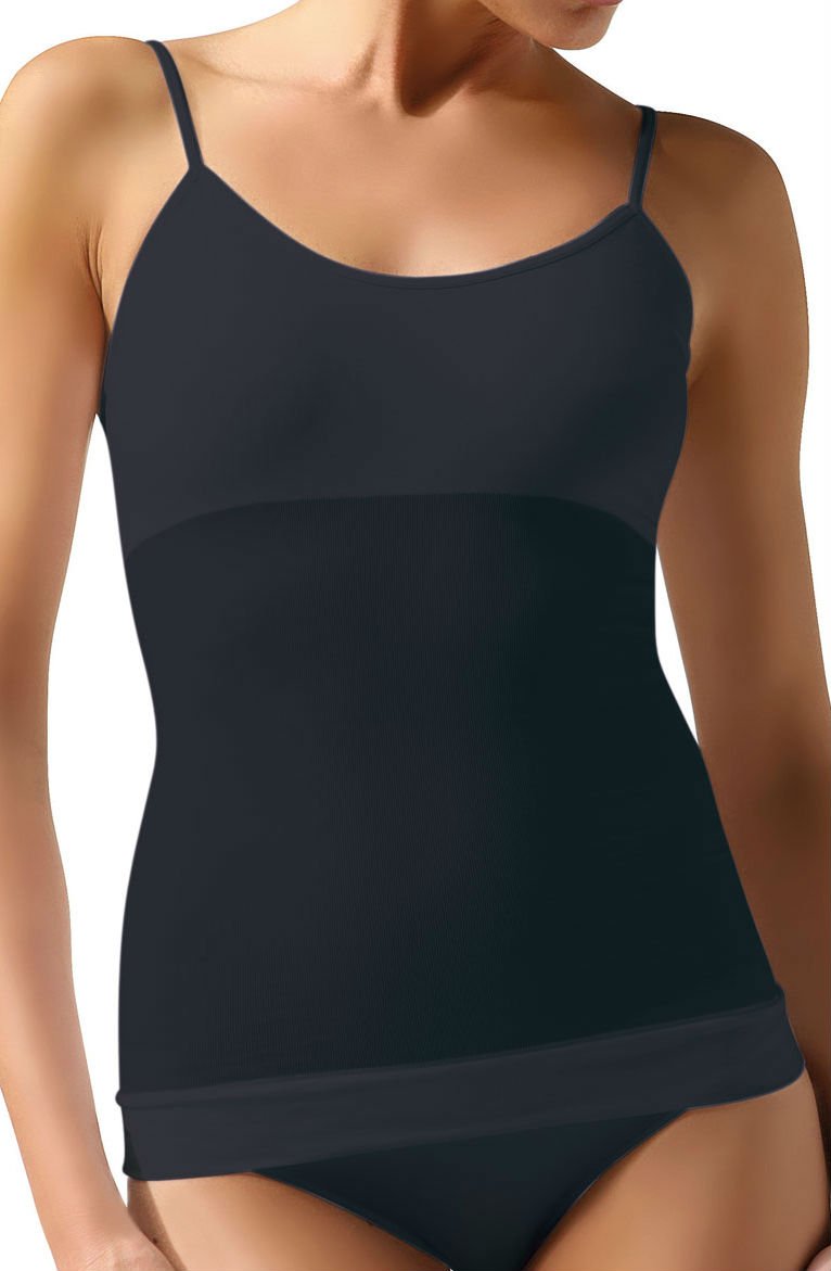 Moderate Compression Shaping Camisole - Nero (Black) - Camisole - RubyV Lingerie