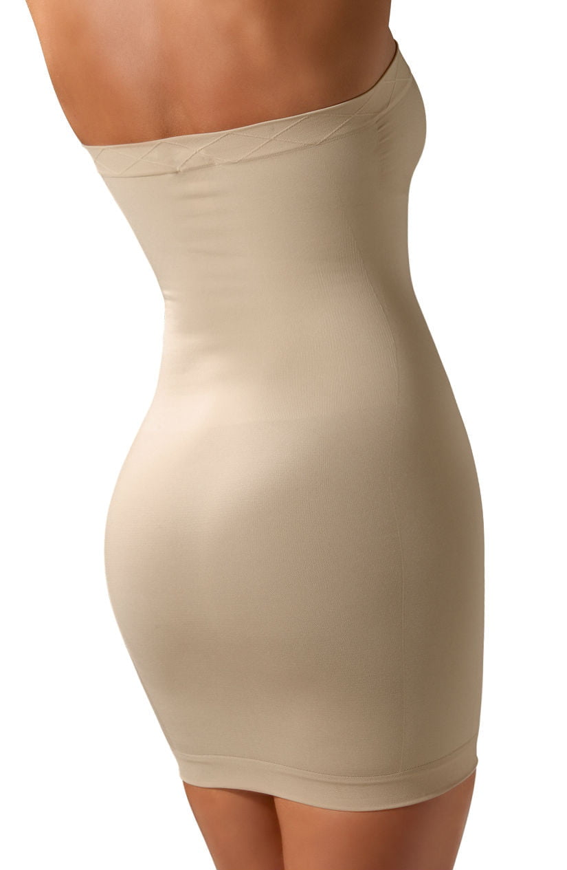 Moderate Compression Strapless Shaping Dress - Skin - Slip - RubyV Lingerie