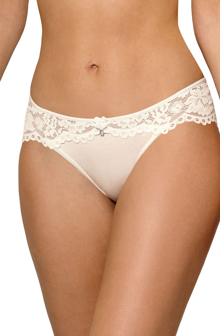 Newia Brief with Lace in Ivory - Brief - RubyV Lingerie