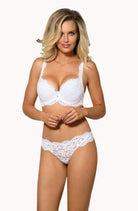 Newia Push Up Bra with Lace in White - Push Up Bra - RubyV Lingerie