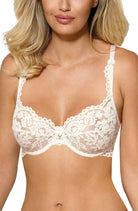 Newia Soft-Cup Bra with Lace in Ivory - Soft Cup Bra - RubyV Lingerie