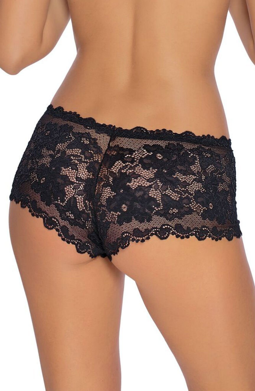 Olympia Brief with Lace in Black - Brief - RubyV Lingerie