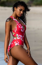 One Piece - Pink Design Print - One Piece - RubyV Lingerie