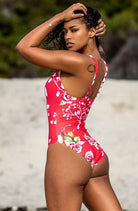 One Piece - Pink Design Print - One Piece - RubyV Lingerie