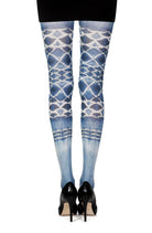 Sea World Print Tights - White/Multi - 120 Denier - Print Tights - RubyV Lingerie