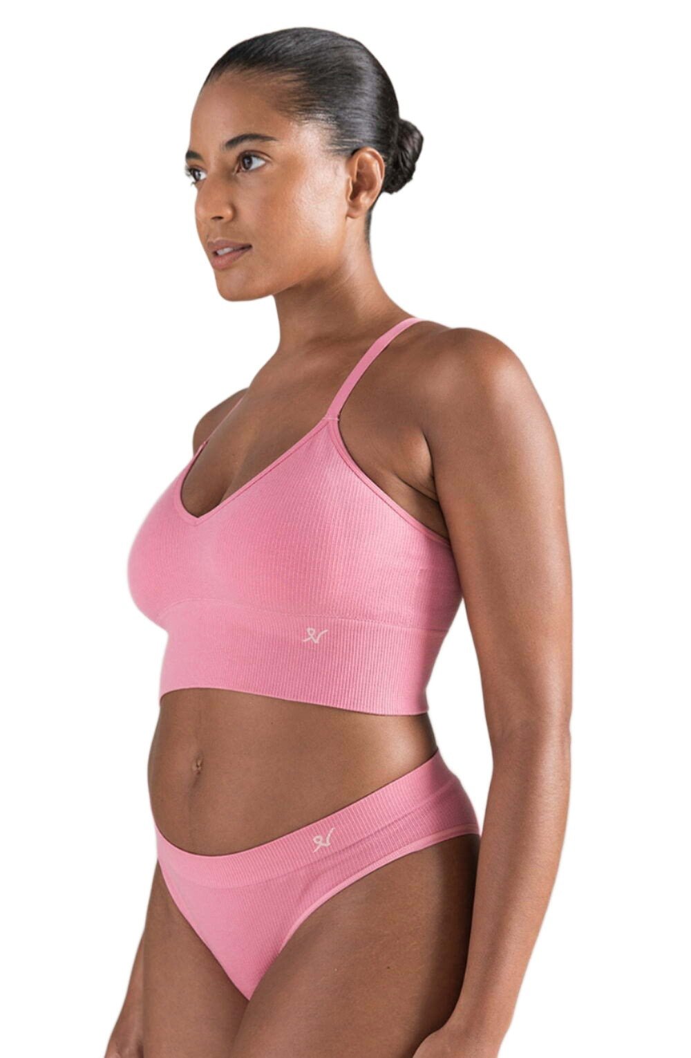 Seamless Bralette - Rose Pink - Bralette - RubyV Lingerie