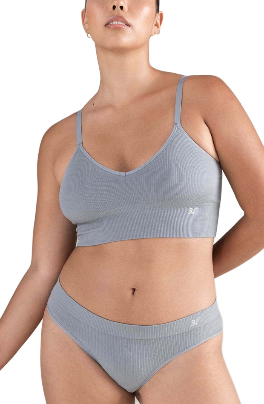 Seamless Bralette - Storm Grey - Bralette - RubyV Lingerie