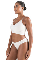 Seamless Bralette - White Sand - Bralette - RubyV Lingerie