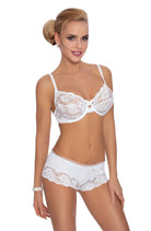 Sisi Short with Lace in White - Short - RubyV Lingerie