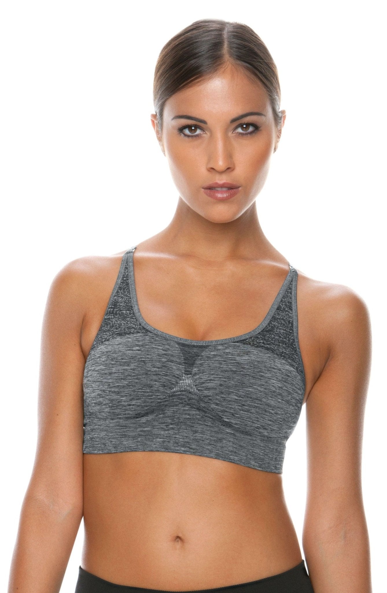 Sports Bra - Melange (Grey) - Sports Bra - RubyV Lingerie