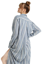 The Maxi Shirt Organic Cotton - French Navy Stripe - Sleepshirt - RubyV Lingerie