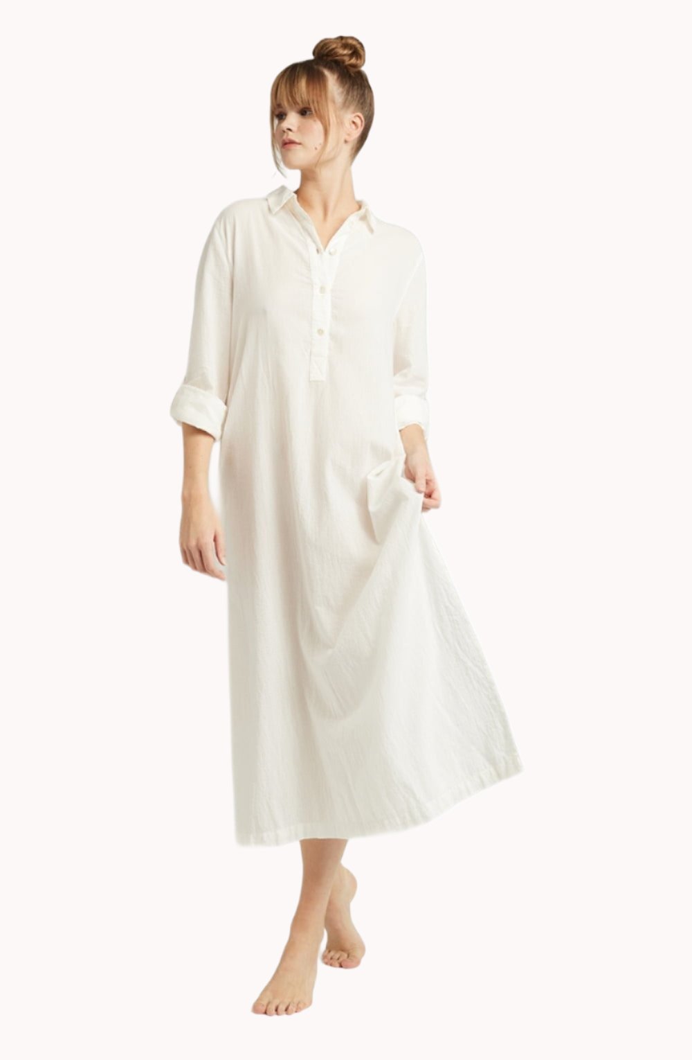 The Maxi Shirt Organic Cotton - White - Sleepshirt - RubyV Lingerie