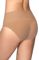 Tummy Control Midi Brief in Nude