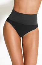 Tummy Control Midi Brief in Black