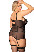 Victoria Chemise - Black (Plus) - Chemise - RubyV Lingerie